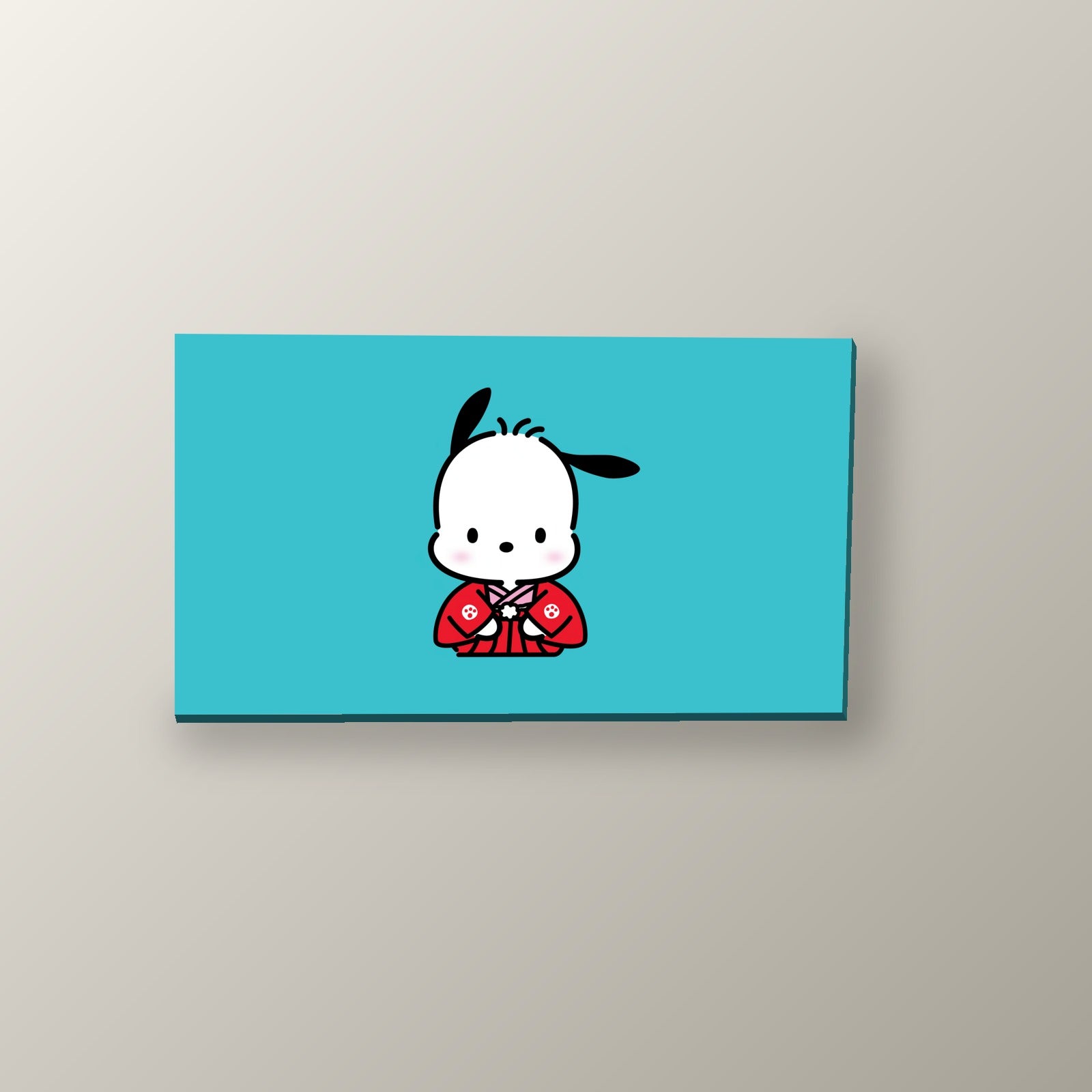 Pochacco Kimono Rojo | Cuadro decorativo de Monkey Canvas