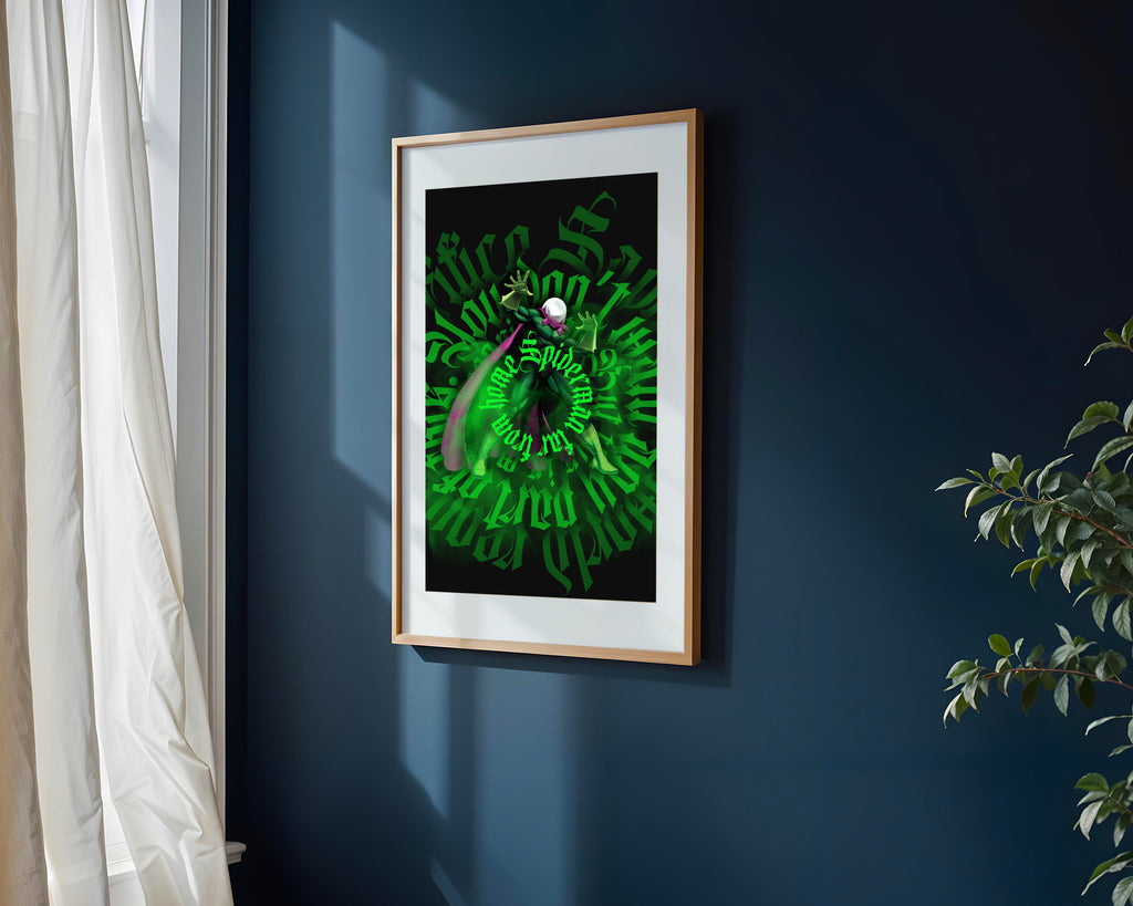 Mysterio Grafiti Verde | Cuadro decorativo de Monkey Canvas