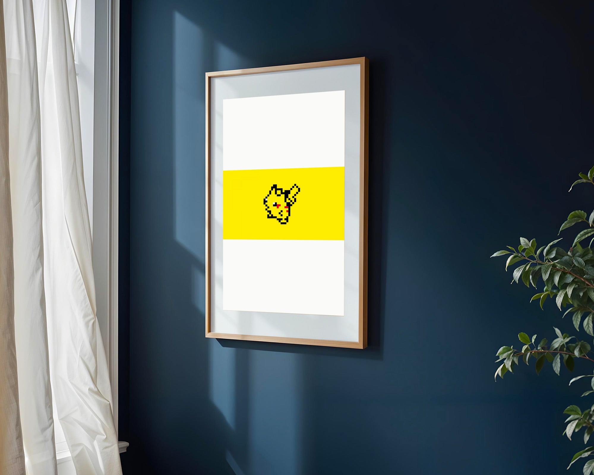 Pikachu Pixel Art | Cuadro decorativo de Monkey Canvas