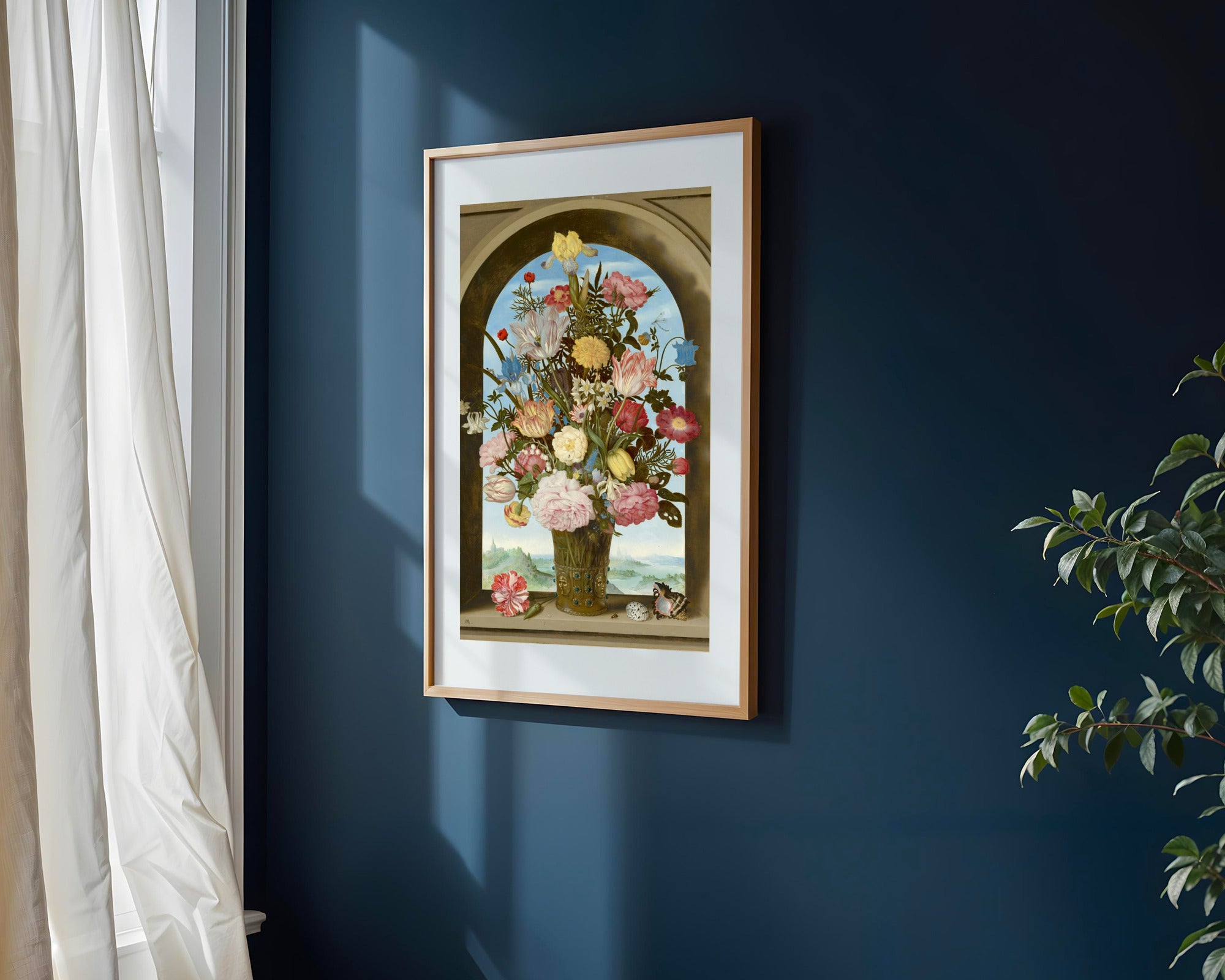 Bodegón Flamenco en Ventana | Cuadro decorativo de Monkey Canvas