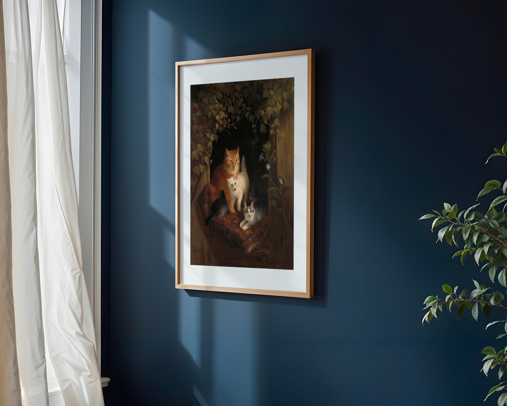 Camada de Gatitos en el Umbral | Cuadro decorativo de Monkey Canvas