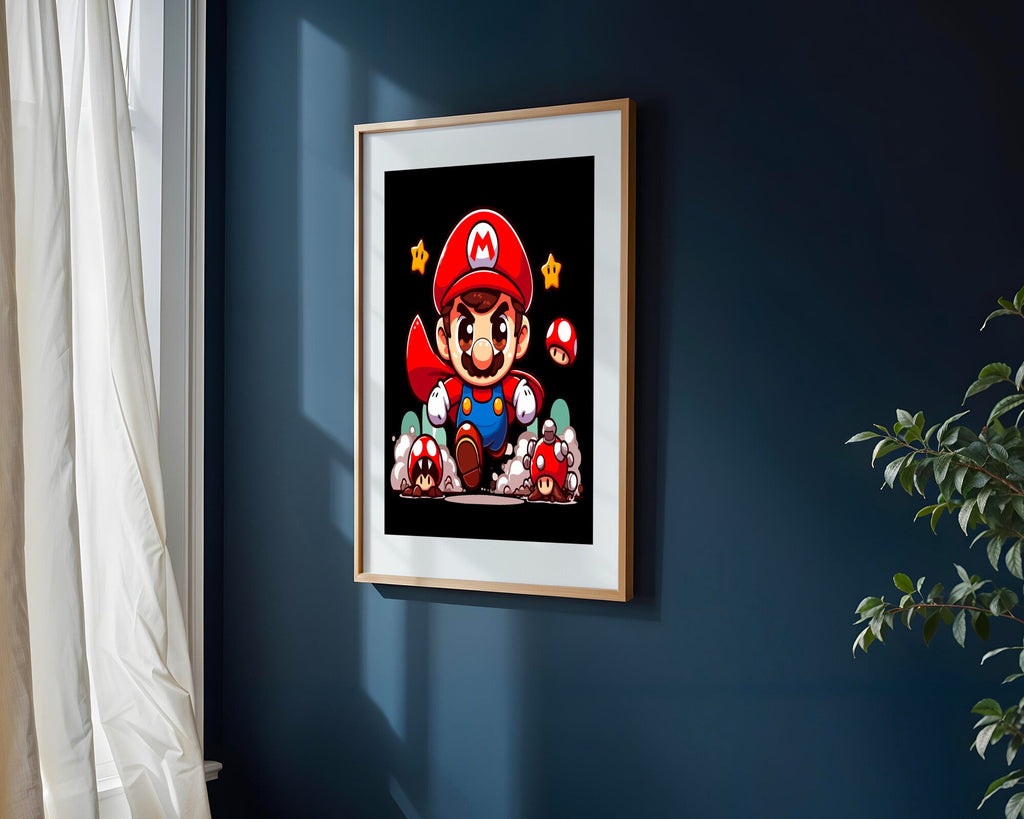 Mario Aventura Chibi | Cuadro decorativo de Monkey Canvas
