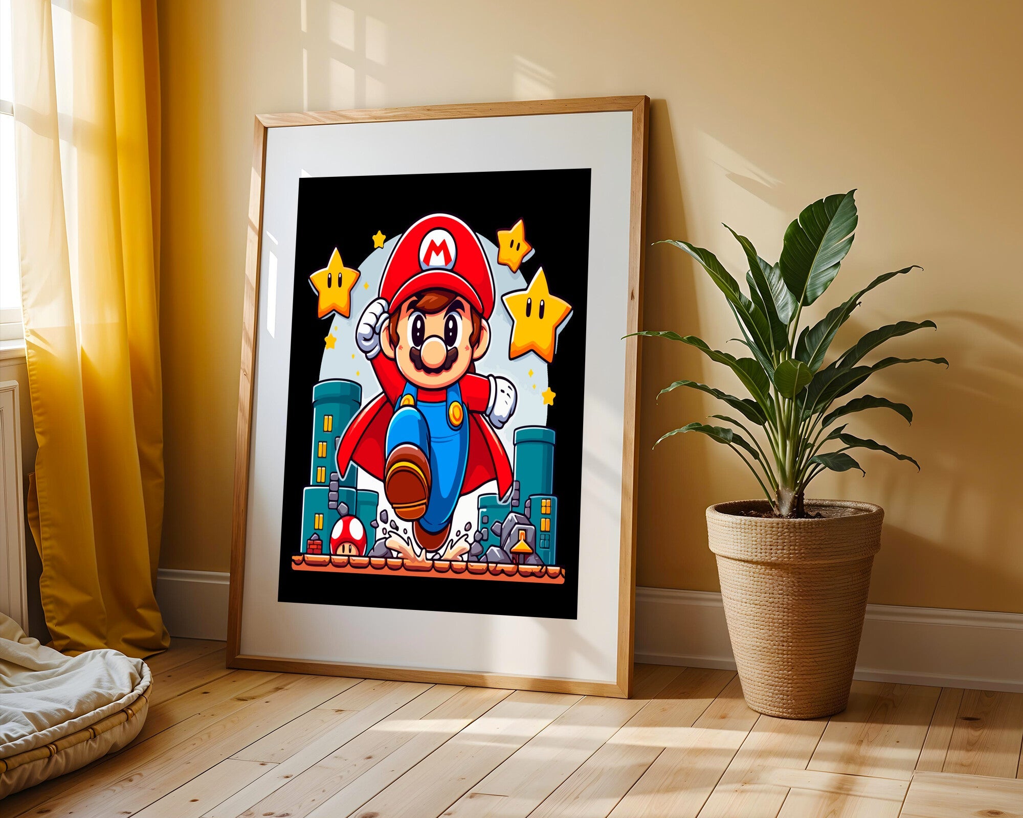 Mario Salto Urbano | Cuadro decorativo de Monkey Canvas