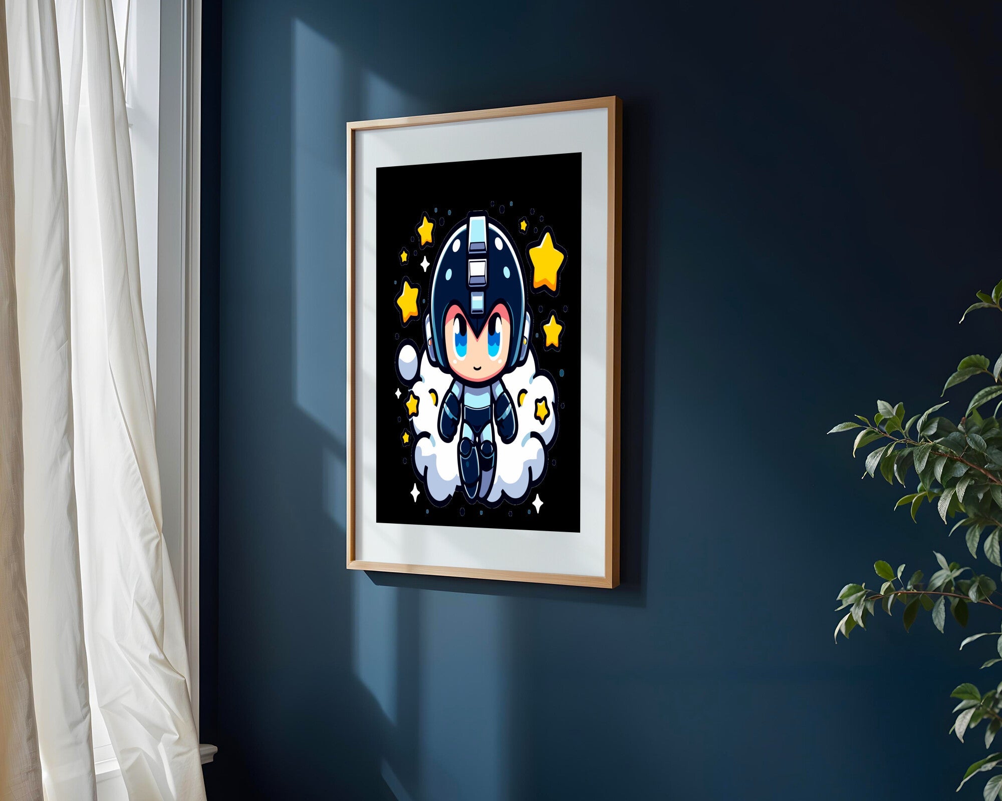 Mega Man Astronauta | Cuadro decorativo de Monkey Canvas