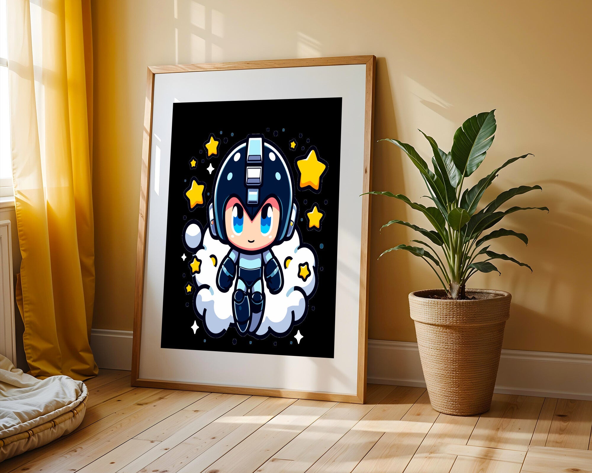 Mega Man Astronauta | Cuadro decorativo de Monkey Canvas