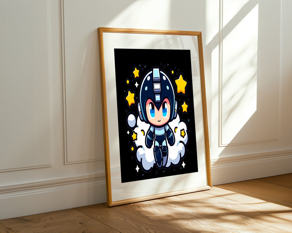 Mega Man Astronauta | Cuadro decorativo de Monkey Canvas