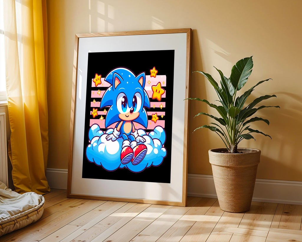 Sonic Entre Nubes | Cuadro decorativo de Monkey Canvas