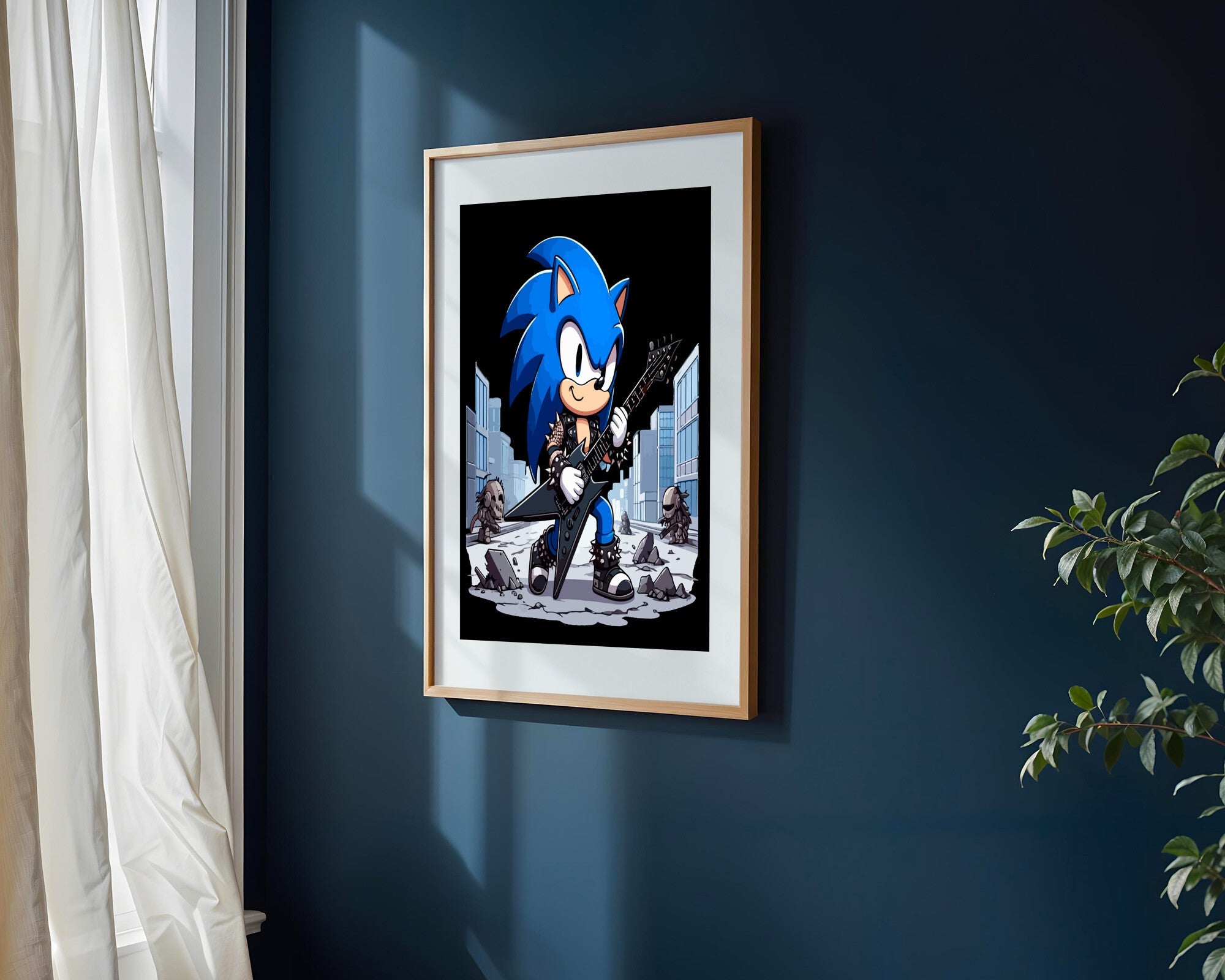 Sonic Punk Rockero | Cuadro decorativo de Monkey Canvas