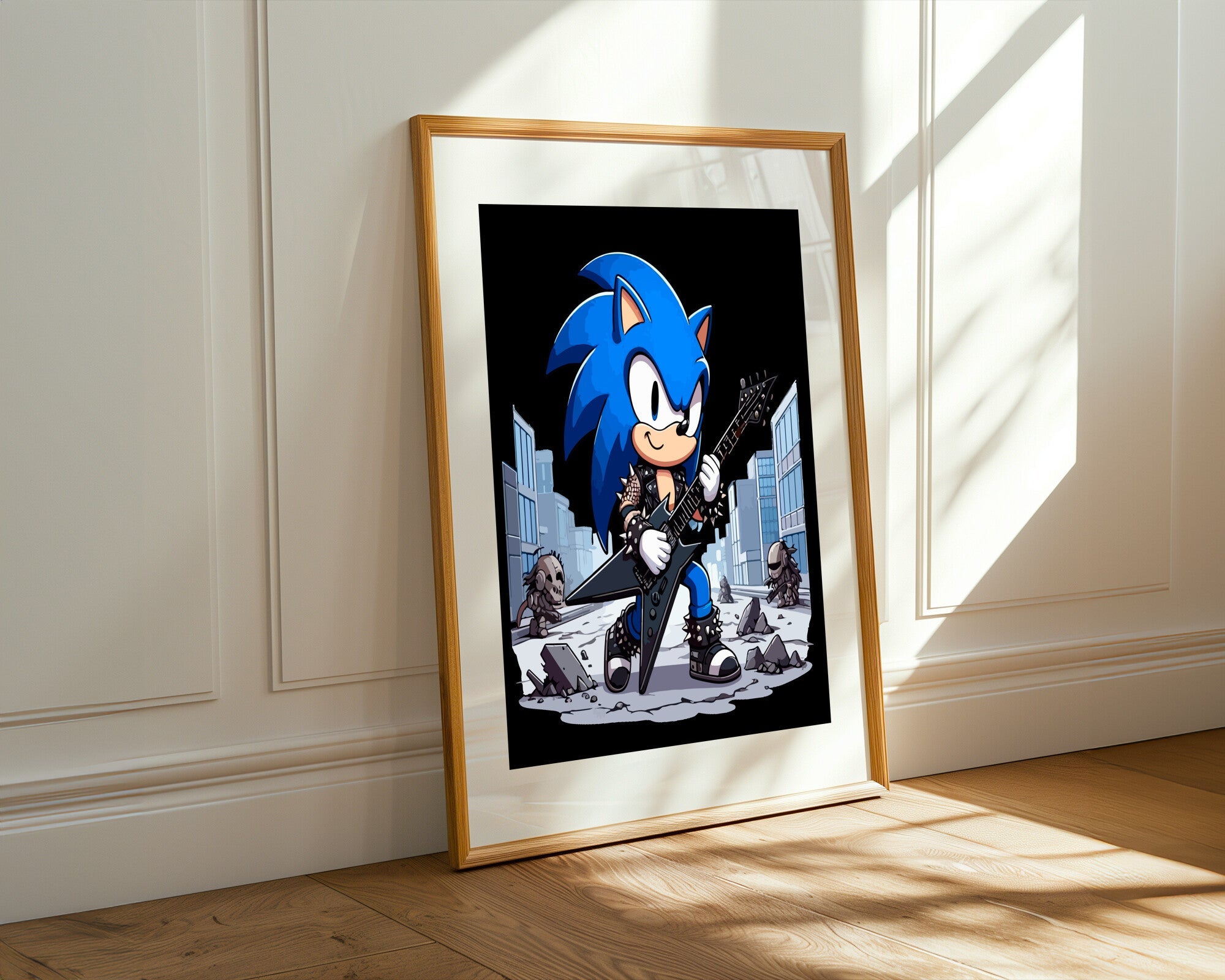 Sonic Punk Rockero | Cuadro decorativo de Monkey Canvas