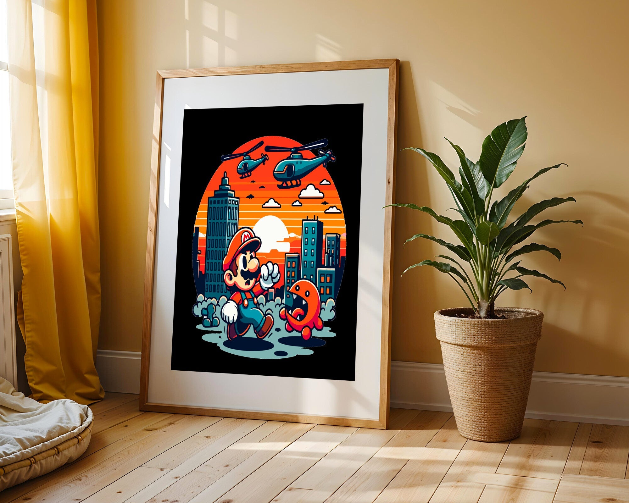 Mario Escape Urbano | Cuadro decorativo de Monkey Canvas