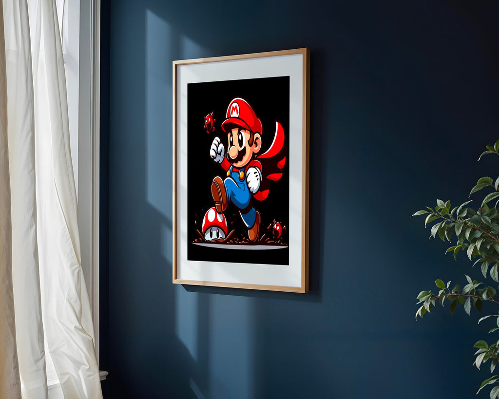 Mario en el Lodo | Cuadro decorativo de Monkey Canvas
