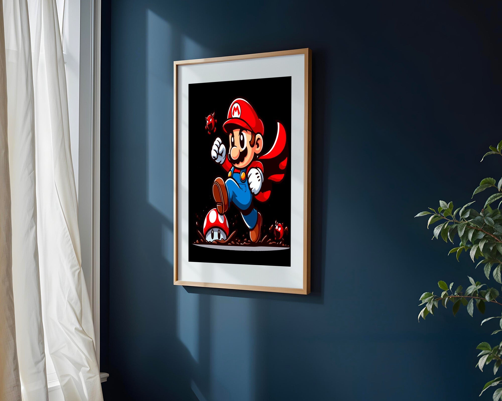 Mario en el Lodo | Cuadro decorativo de Monkey Canvas