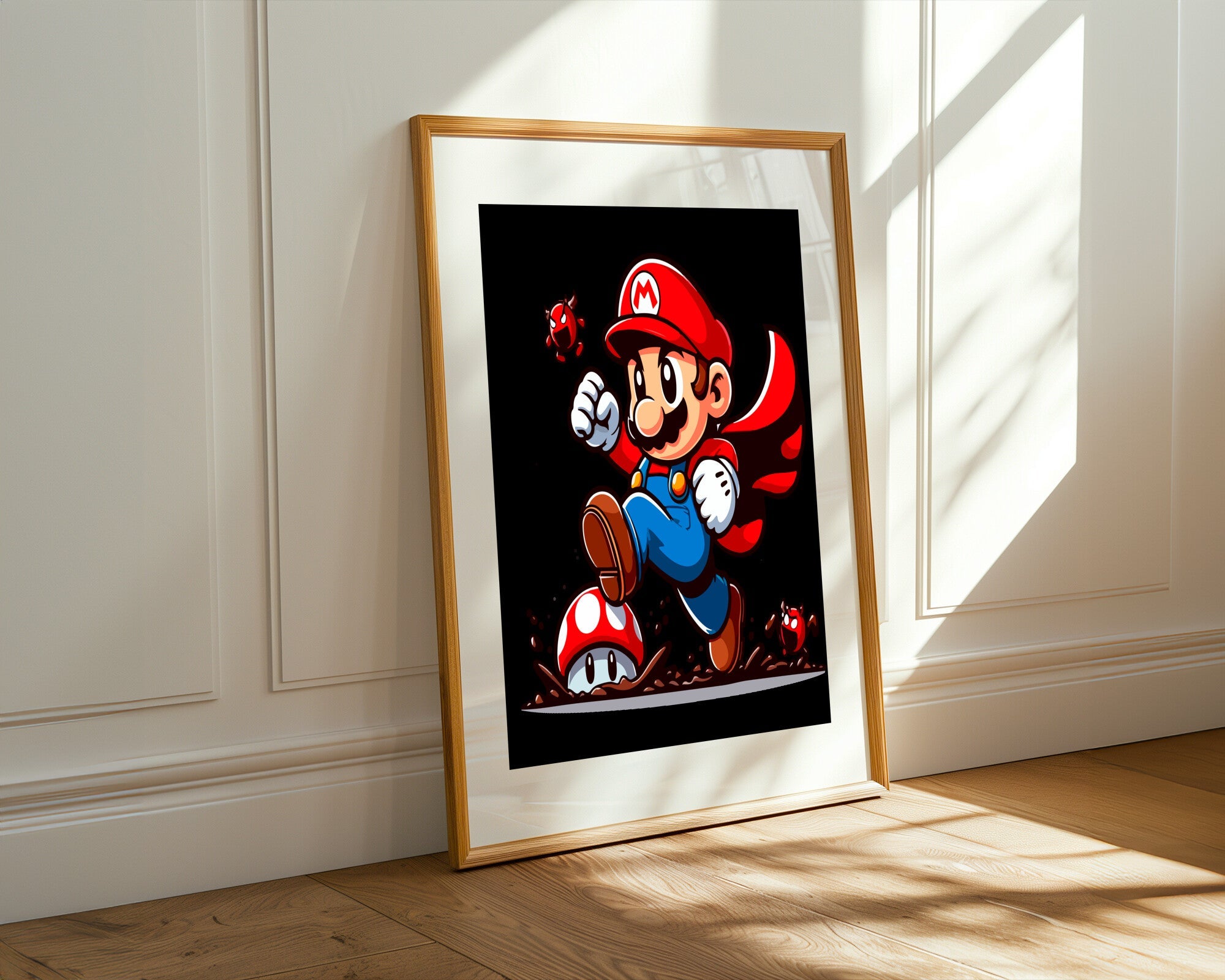 Mario en el Lodo | Cuadro decorativo de Monkey Canvas