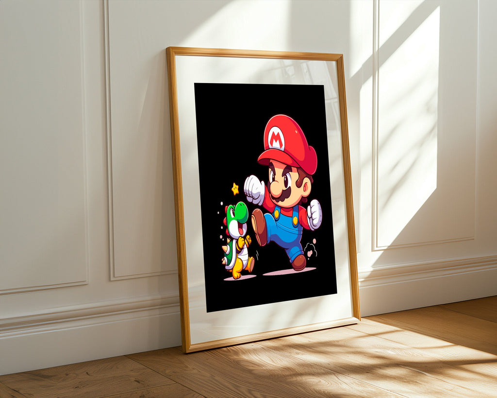 Mario y Yoshi Aventura | Cuadro decorativo de Monkey Canvas