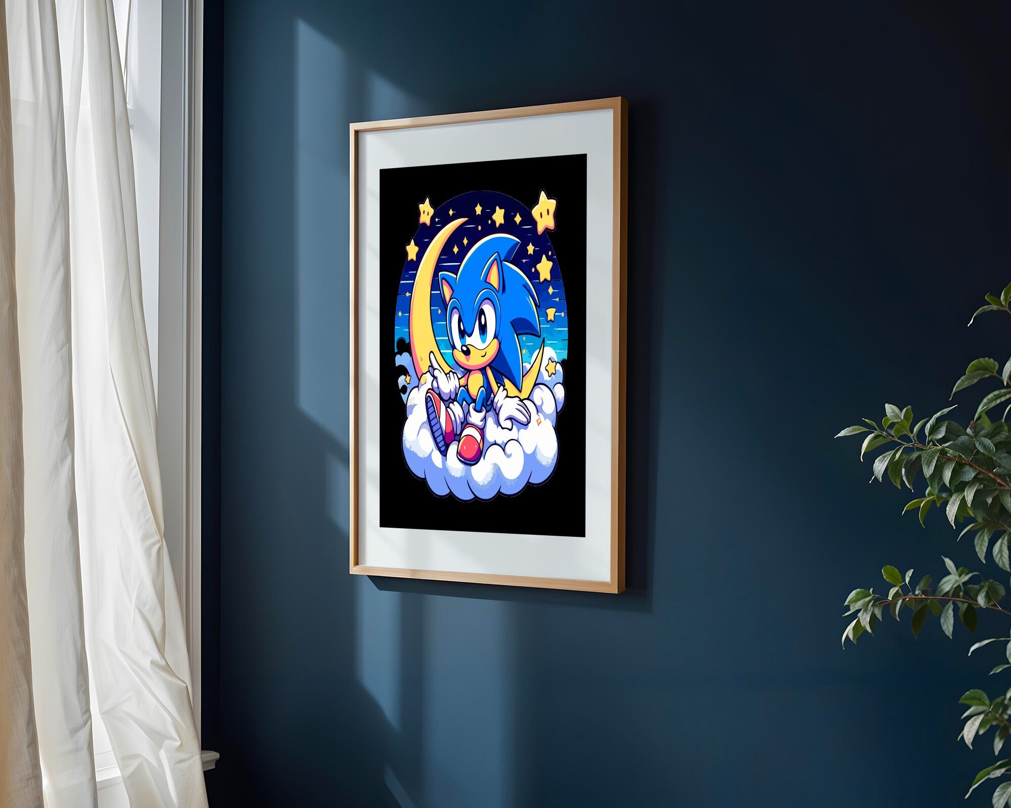 Sonic Luna Nocturna | Cuadro decorativo de Monkey Canvas