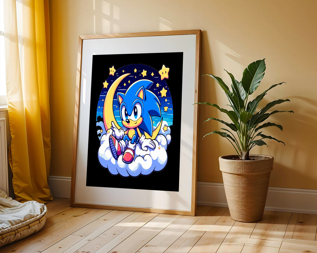 Sonic Luna Nocturna | Cuadro decorativo de Monkey Canvas