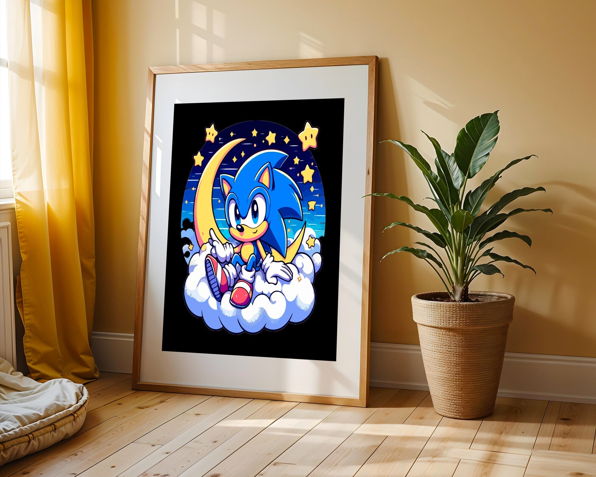 Sonic Luna Nocturna | Cuadro decorativo de Monkey Canvas