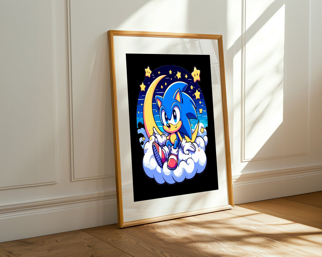 Sonic Luna Nocturna | Cuadro decorativo de Monkey Canvas