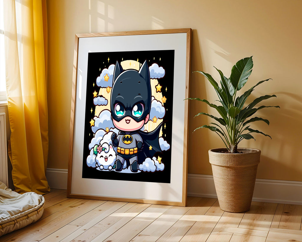 Batman Kawaii Tierno | Cuadro decorativo de Monkey Canvas