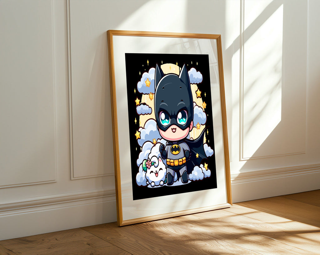 Batman Kawaii Tierno | Cuadro decorativo de Monkey Canvas