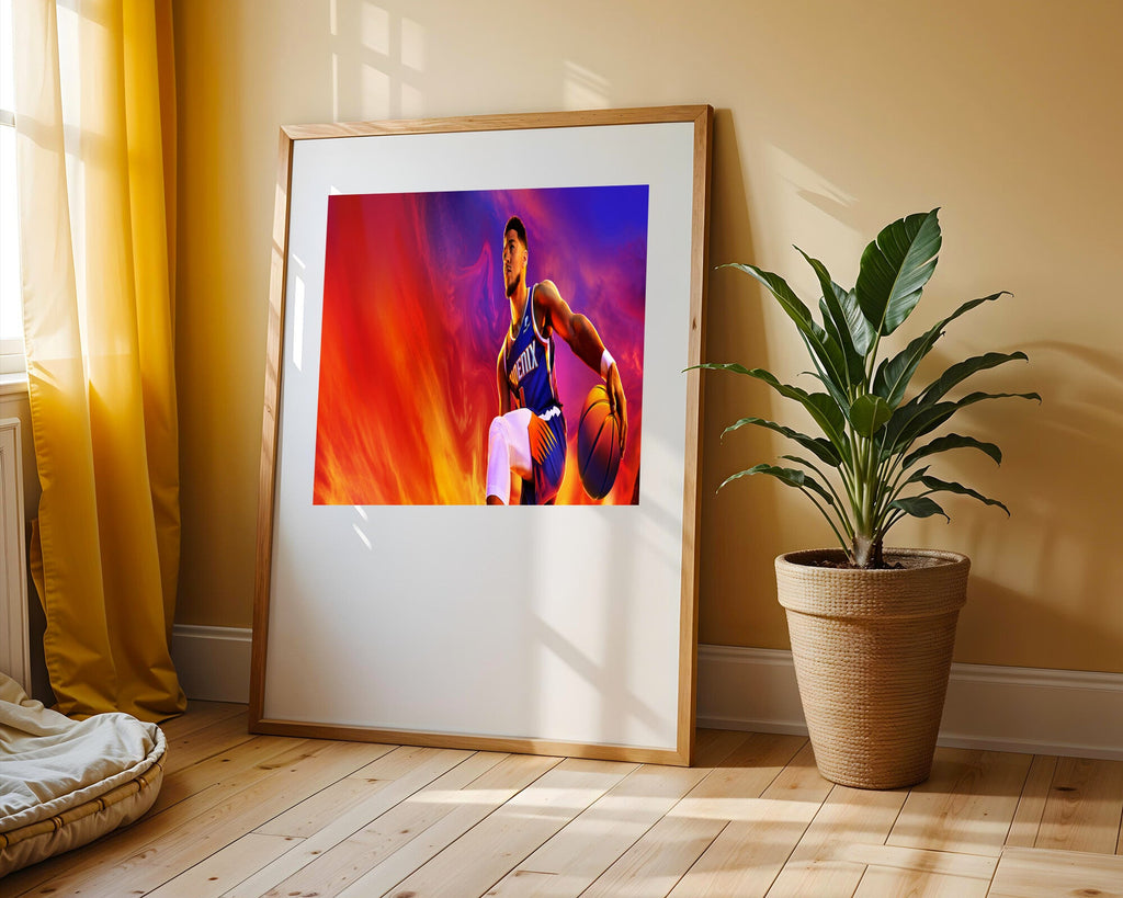 Estrella de Phoenix Suns | Cuadro decorativo de Monkey Canvas