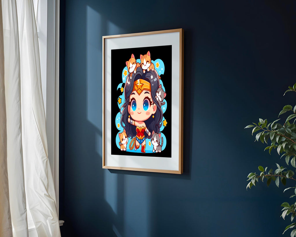Wonder Woman Estrella Azul | Cuadro decorativo de Monkey Canvas