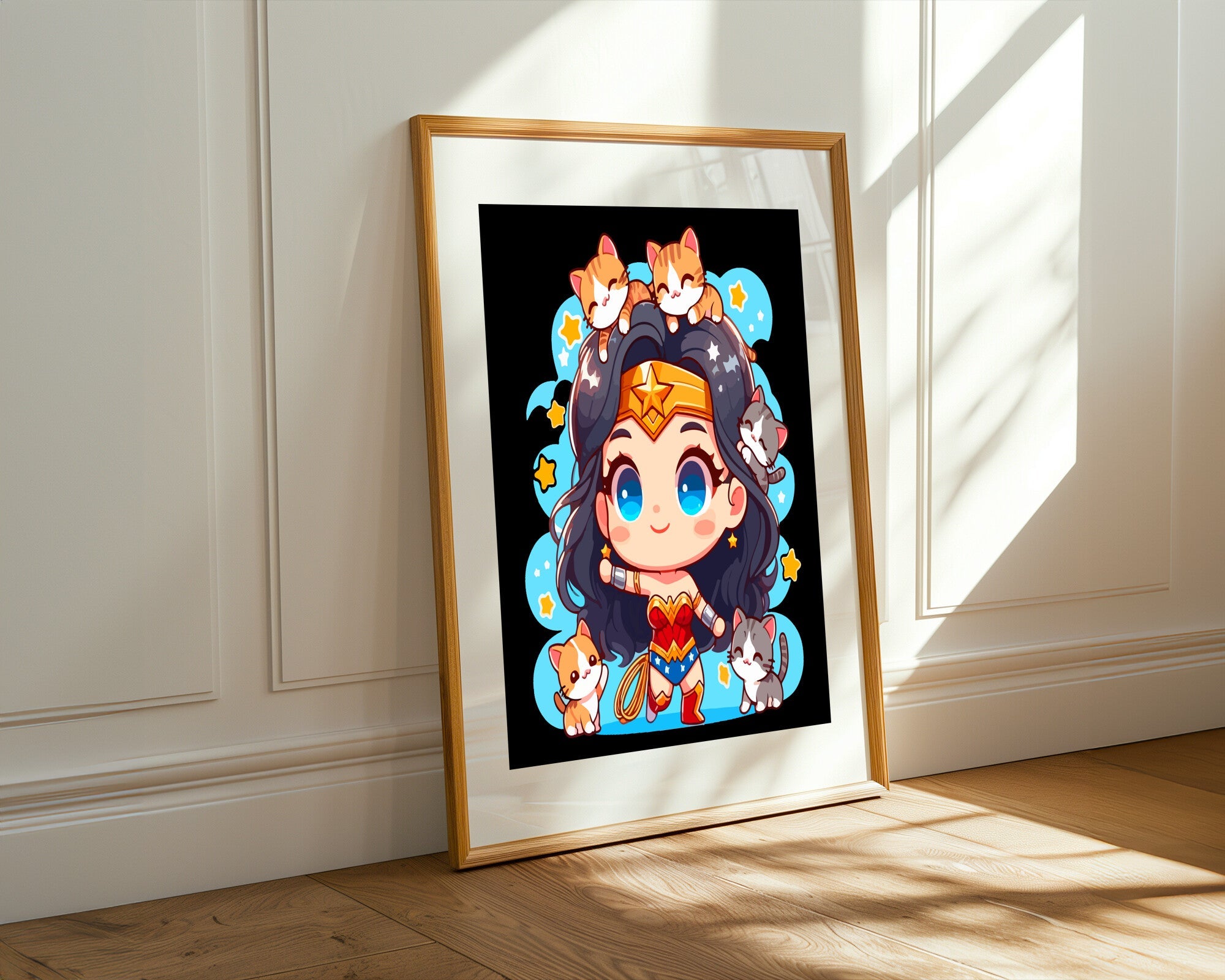 Wonder Woman Estrella Azul | Cuadro decorativo de Monkey Canvas
