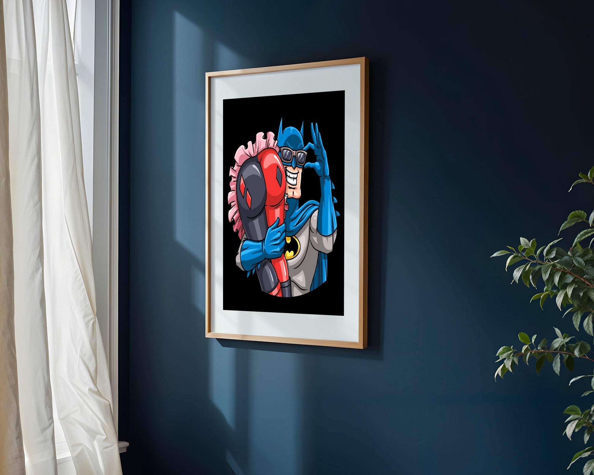 Batman y Harley Selfie | Cuadro decorativo de Monkey Canvas