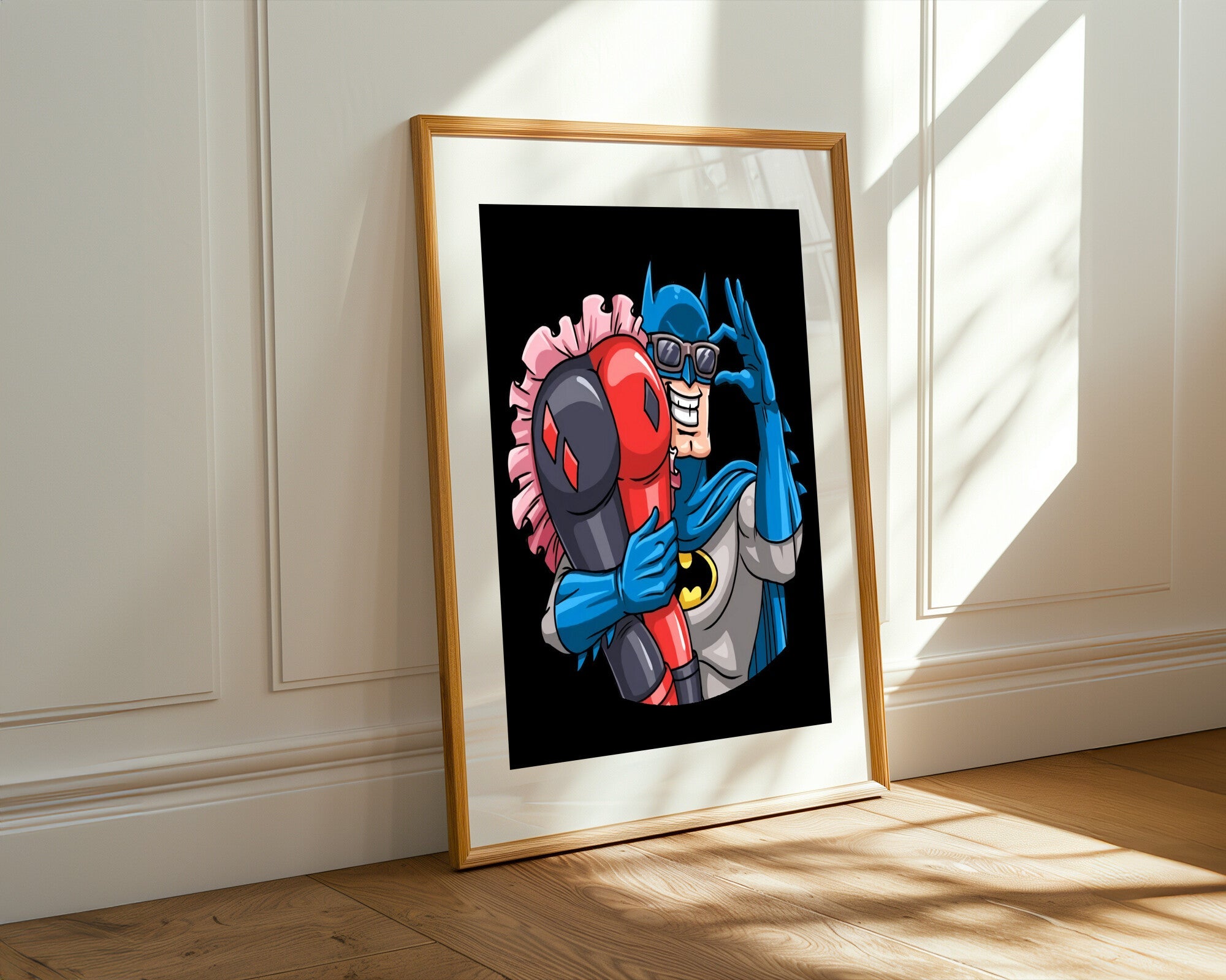 Batman y Harley Selfie | Cuadro decorativo de Monkey Canvas
