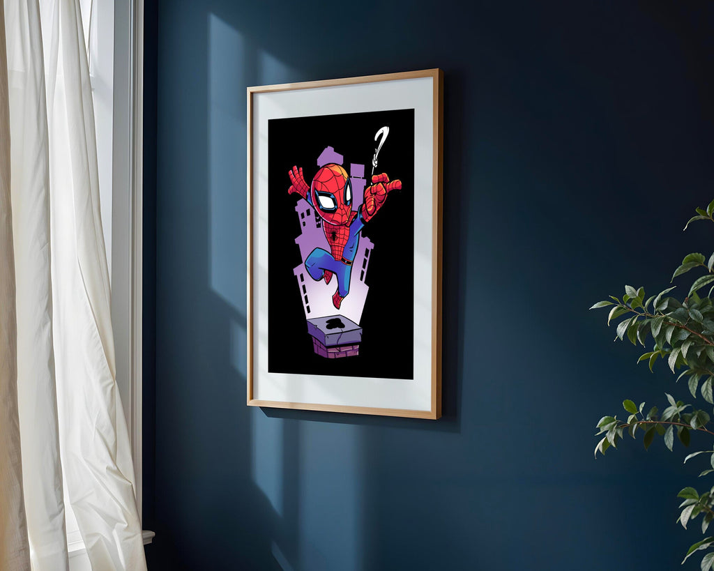 Spider-Man Salto Urbano | Cuadro decorativo de Monkey Canvas