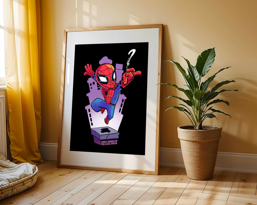 Spider-Man Salto Urbano | Cuadro decorativo de Monkey Canvas