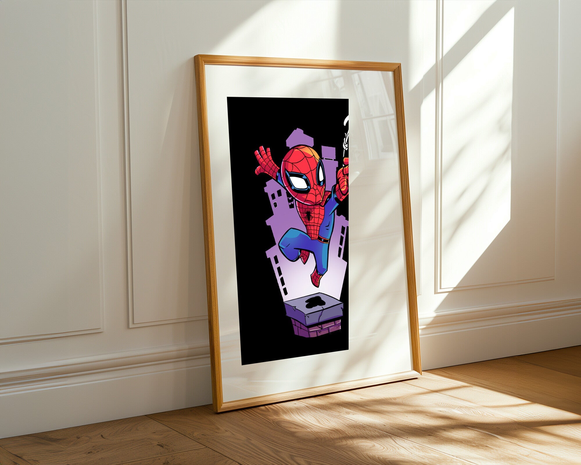 Spider-Man Salto Urbano | Cuadro decorativo de Monkey Canvas