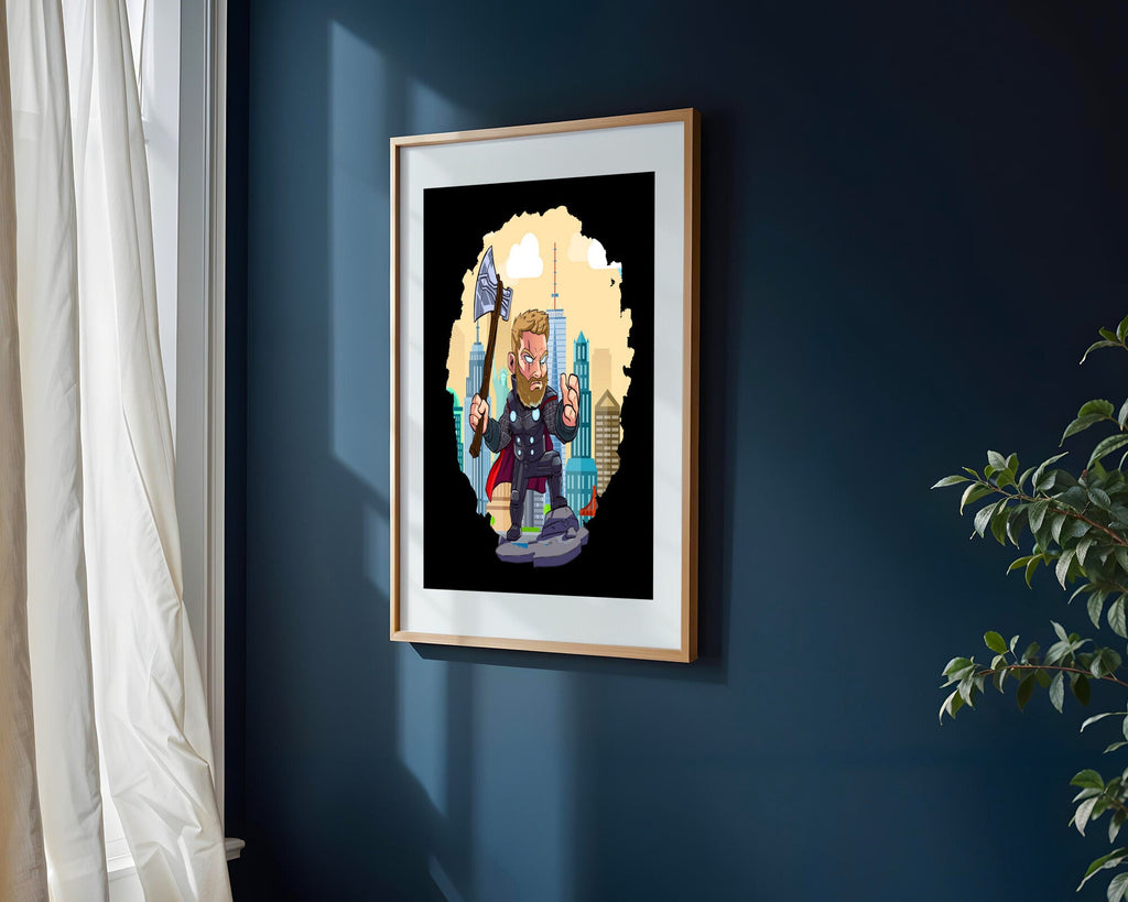 Thor y Stormbreaker | Cuadro decorativo de Monkey Canvas