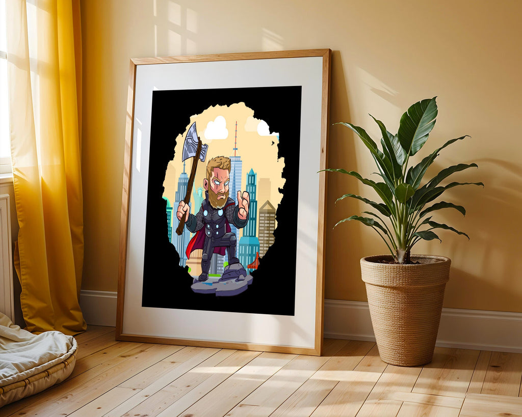 Thor y Stormbreaker | Cuadro decorativo de Monkey Canvas