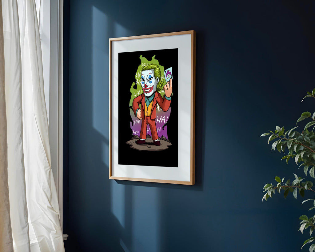 Joker Carta de la Risa | Cuadro decorativo de Monkey Canvas