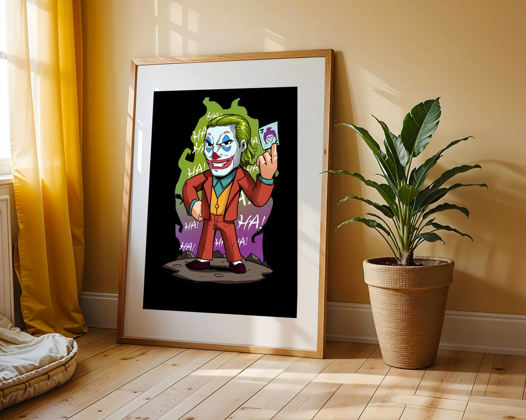 Joker Carta de la Risa | Cuadro decorativo de Monkey Canvas