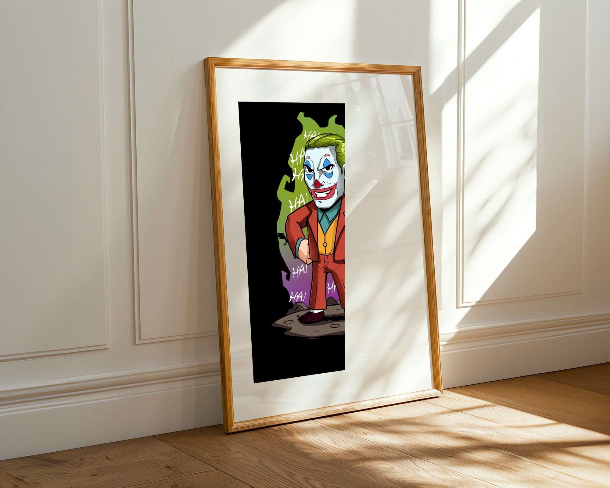 Joker Carta de la Risa | Cuadro decorativo de Monkey Canvas