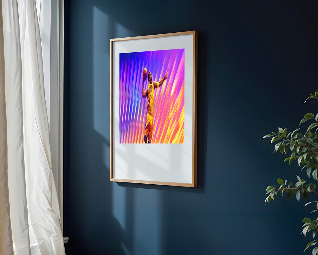Kobe Bryant Vuelo Dorado | Cuadro decorativo de Monkey Canvas