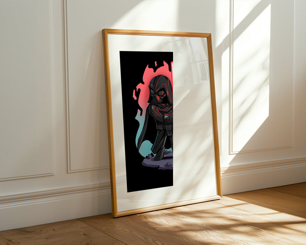 Darth Vader Sable Rojo | Cuadro decorativo de Monkey Canvas