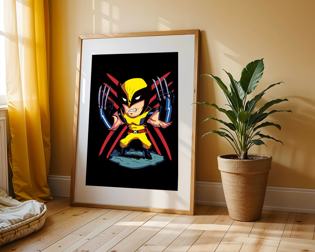 Wolverine Garras Afuera | Cuadro decorativo de Monkey Canvas
