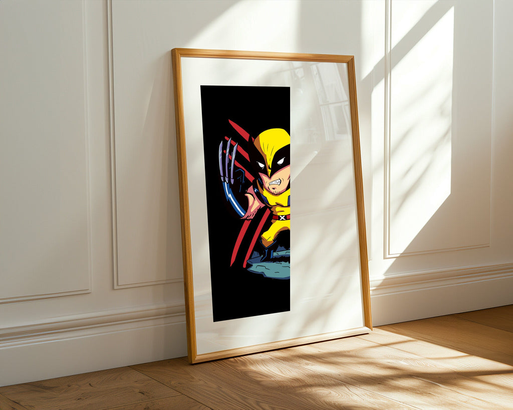 Wolverine Garras Afuera | Cuadro decorativo de Monkey Canvas