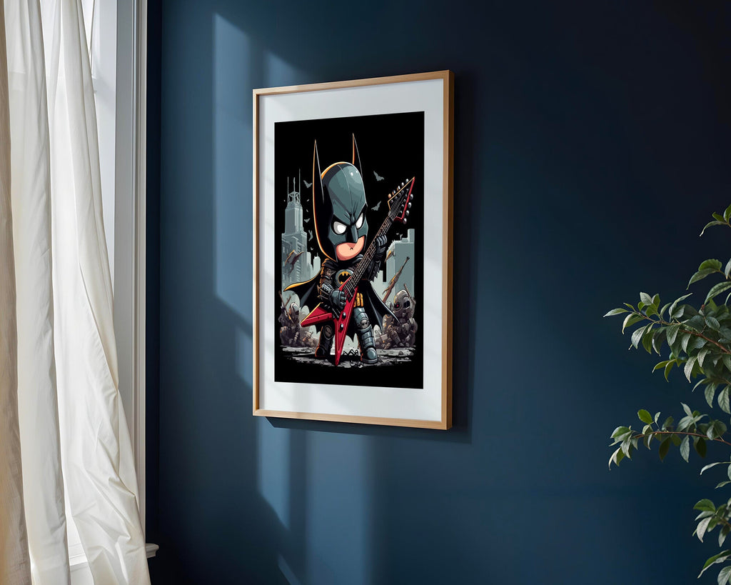 Batman Rockero Metal | Cuadro decorativo de Monkey Canvas