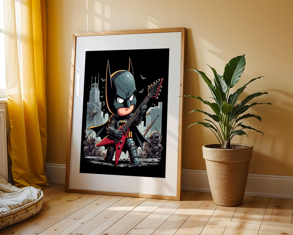 Batman Rockero Metal | Cuadro decorativo de Monkey Canvas