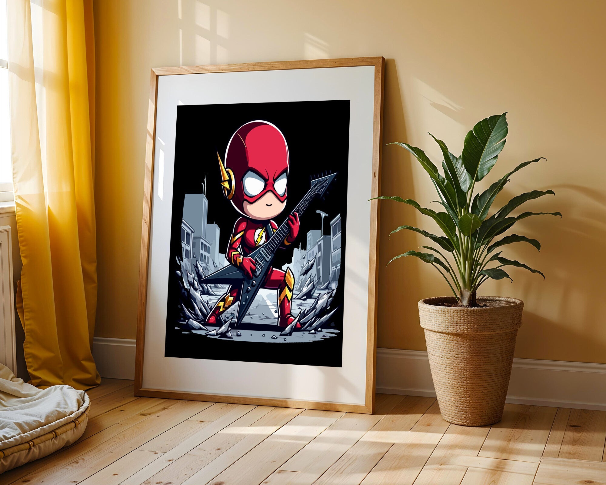 Flash Rockero Veloz | Cuadro decorativo de Monkey Canvas