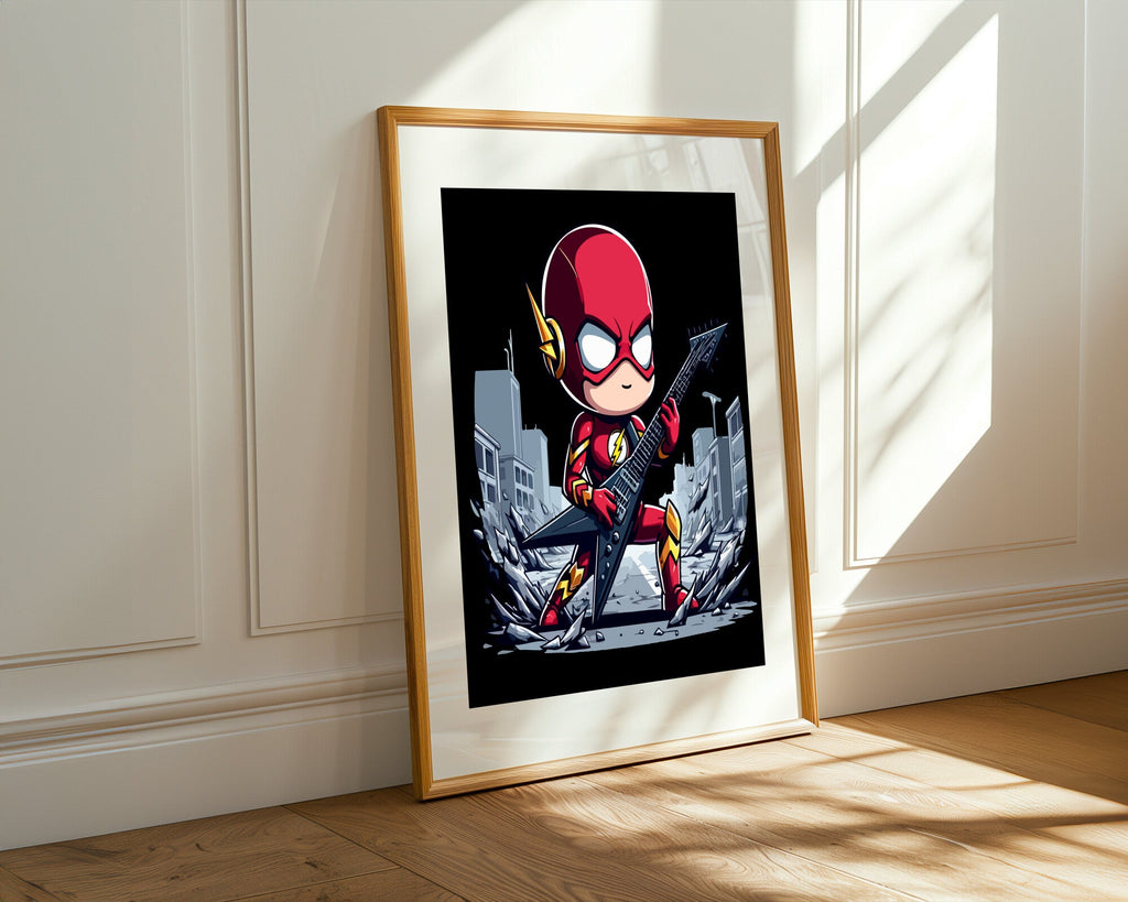 Flash Rockero Veloz | Cuadro decorativo de Monkey Canvas