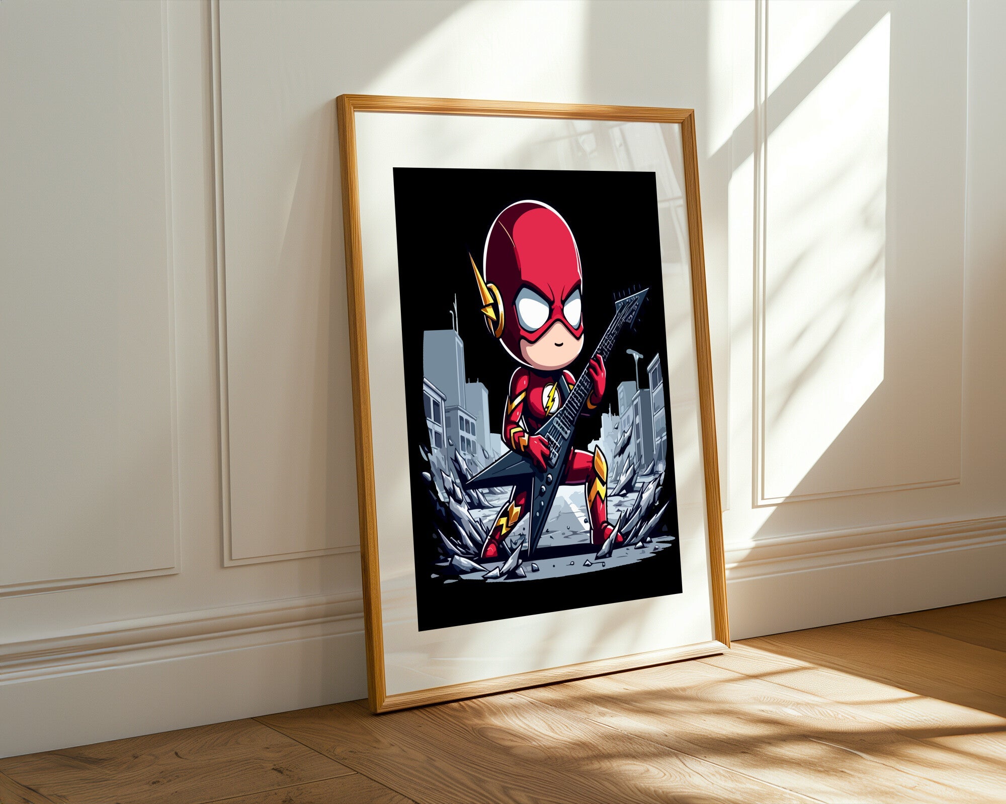 Flash Rockero Veloz | Cuadro decorativo de Monkey Canvas