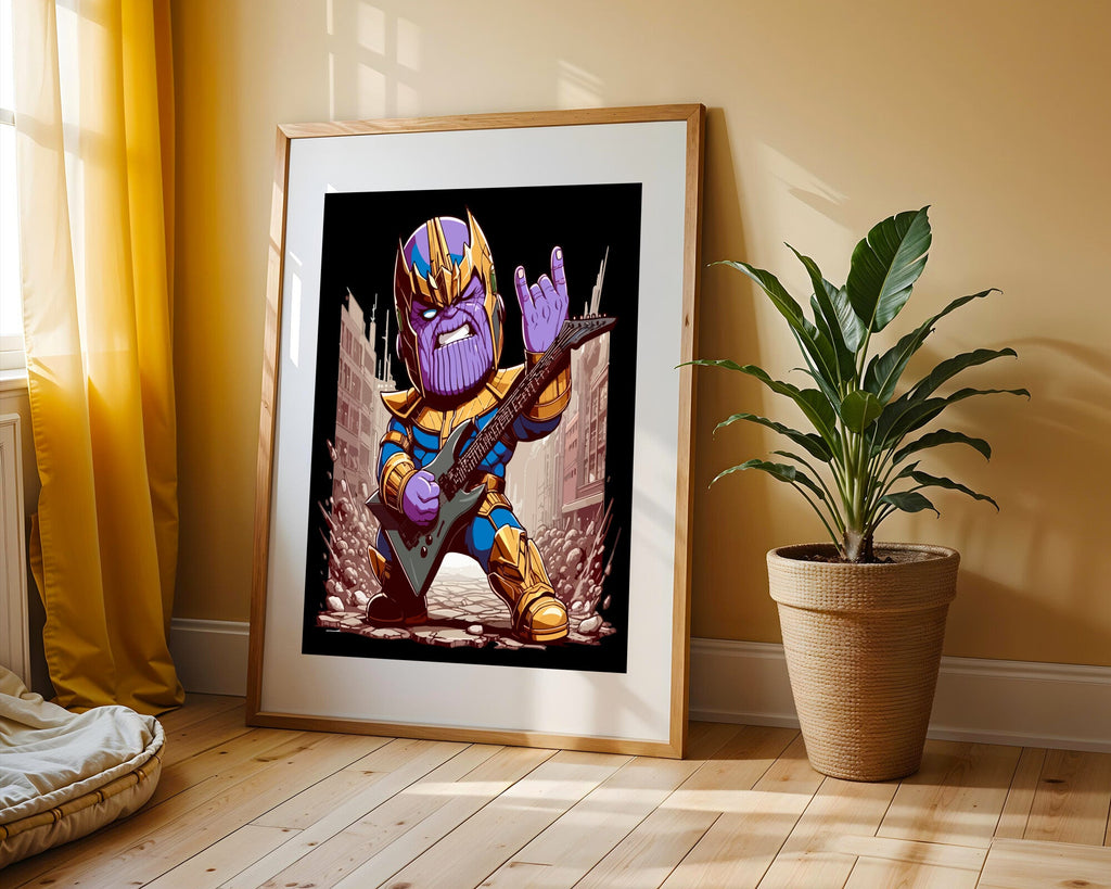 Thanos Rockero Rebelde | Cuadro decorativo de Monkey Canvas