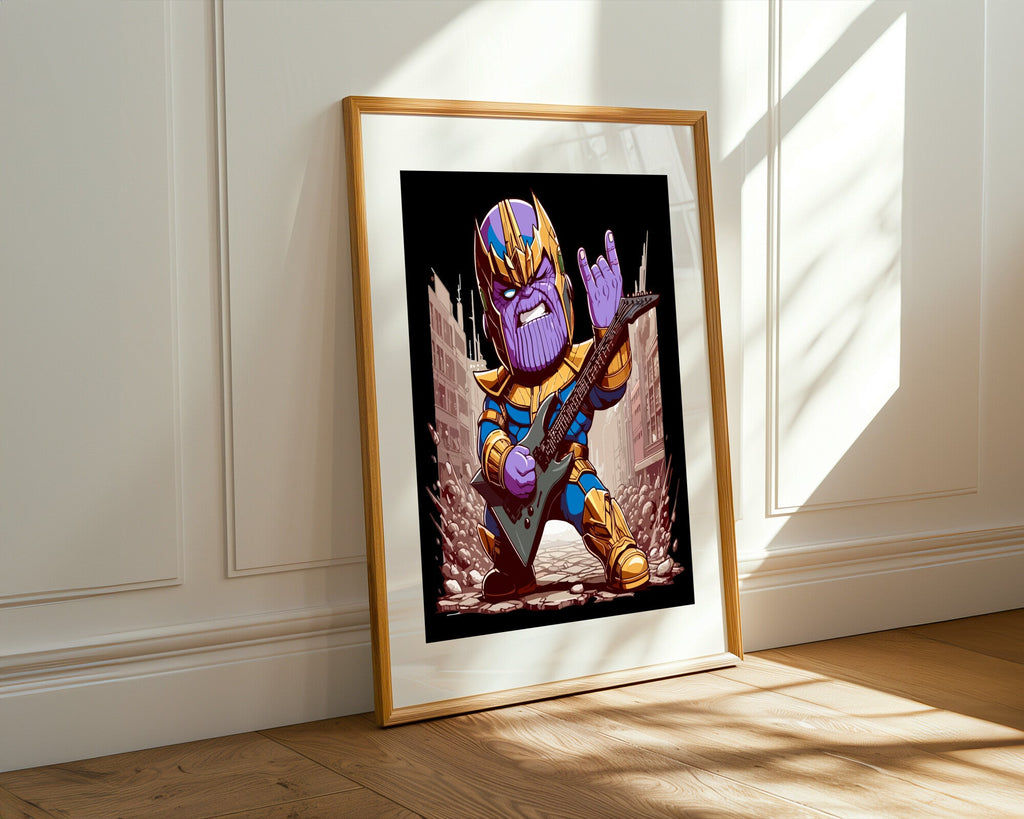Thanos Rockero Rebelde | Cuadro decorativo de Monkey Canvas