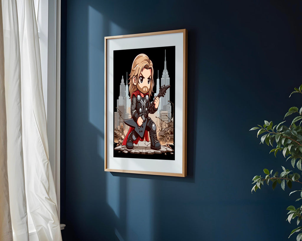 Thor Rockero Metal | Cuadro decorativo de Monkey Canvas