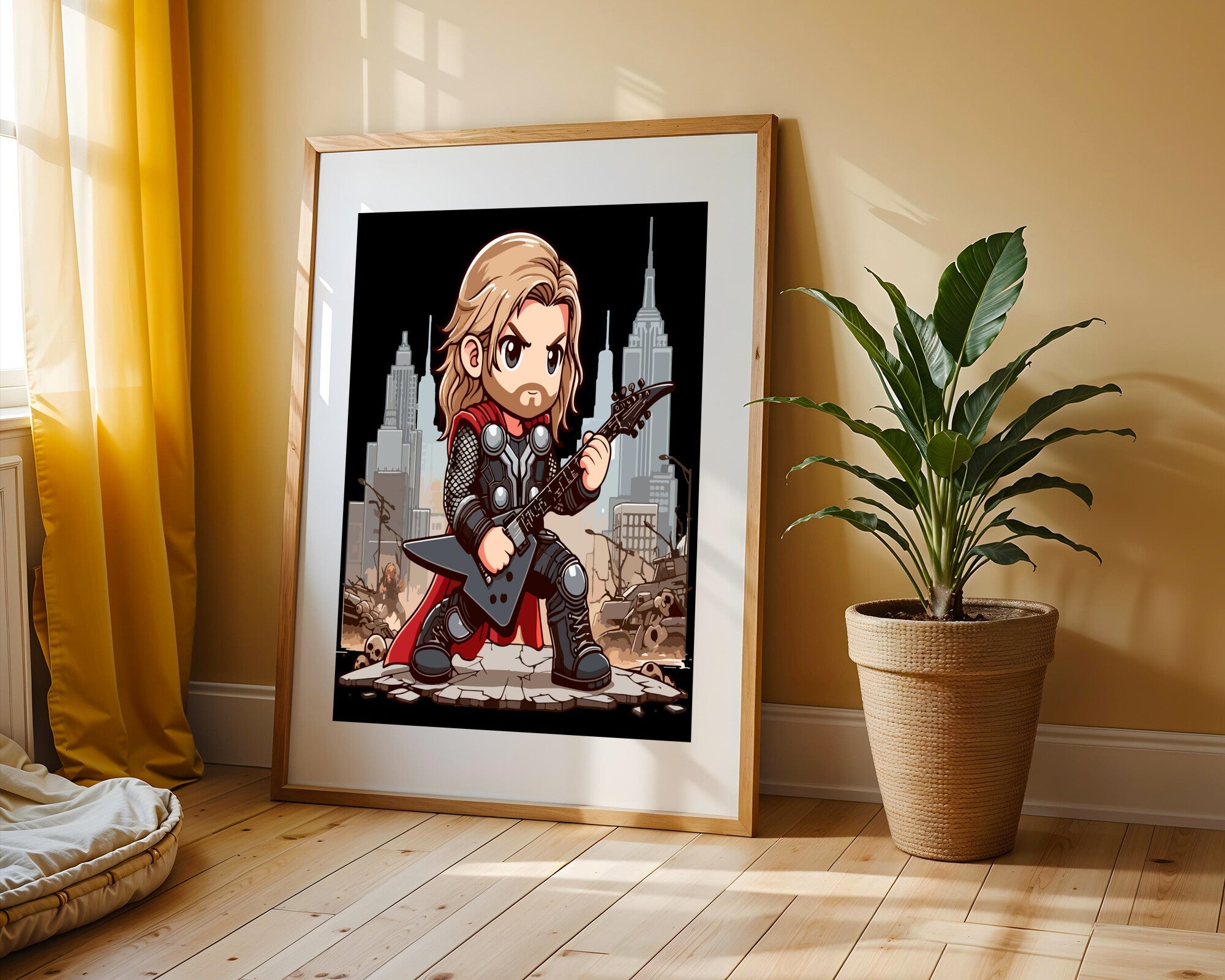 Thor Rockero Metal | Cuadro decorativo de Monkey Canvas